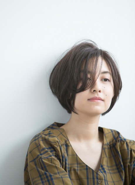 ドキッとする程ラインがキレイな前下がりのショートボブ